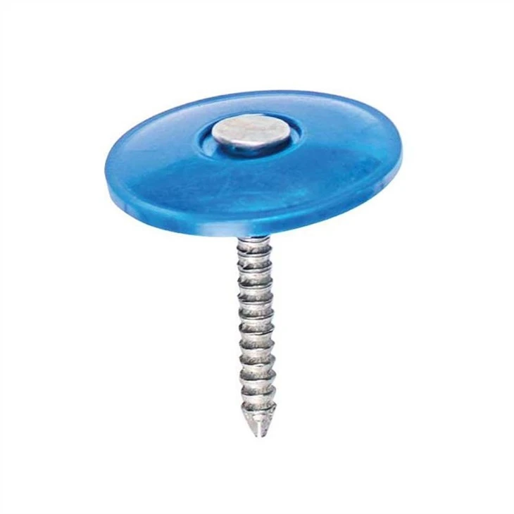 plastic cap ring shank nail